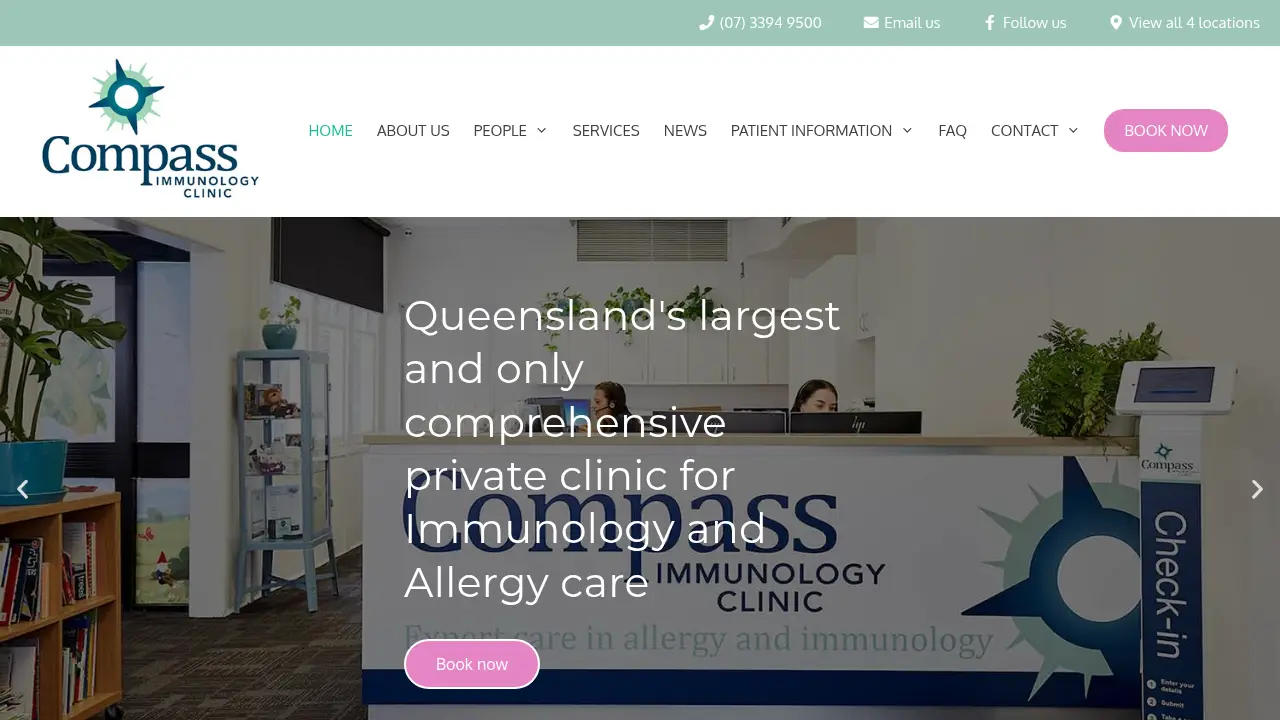 compass.clinic 网站截图