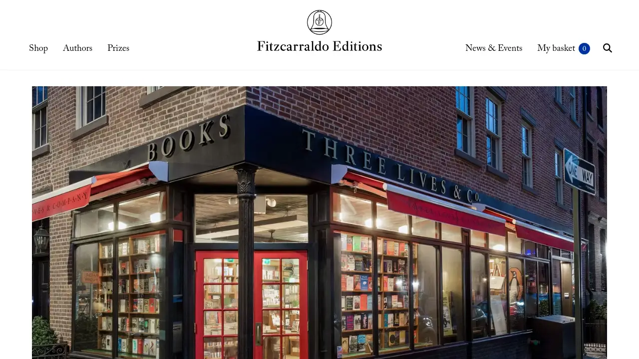 Screenshot of the fitzcarraldoeditions.com website