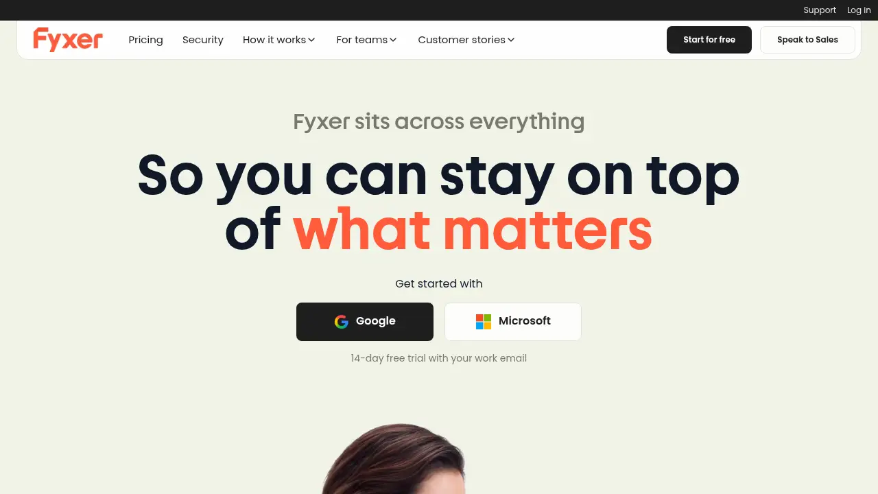 Captura de pantalla del sitio web fyxer.com