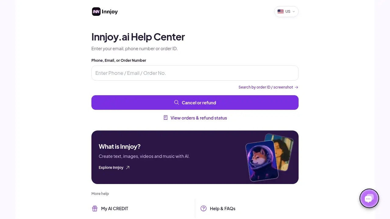 Screenshot of the innjoy.ai website