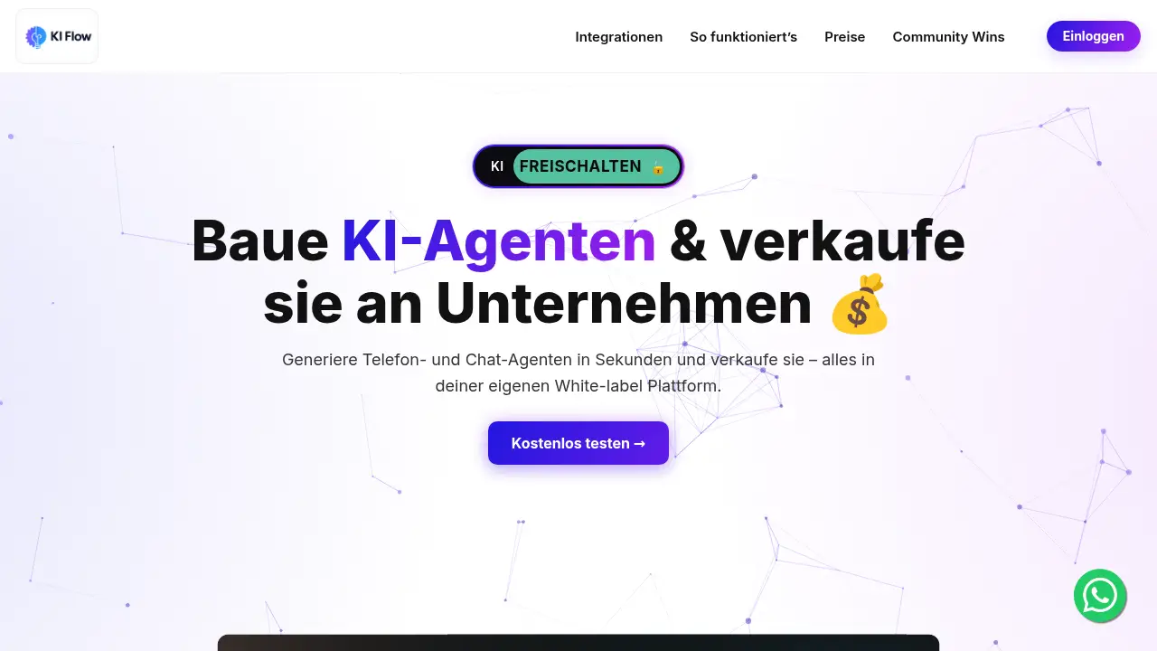 Screenshot of the ki-flow.com website
