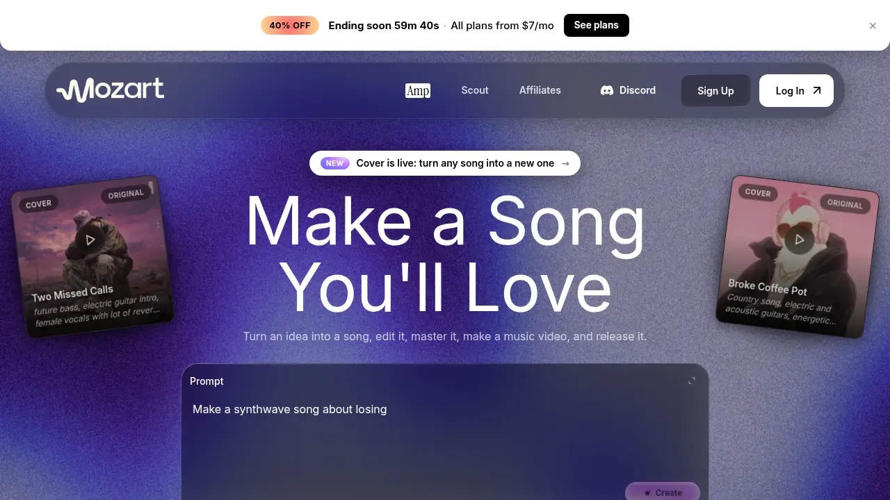 mozartai.com 网站截图