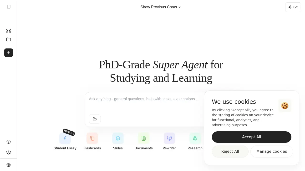 Screenshot of the mystylus.ai website