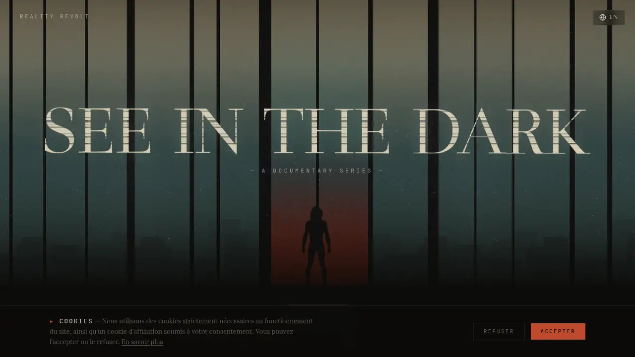 Screenshot of the realityrevolt.com website