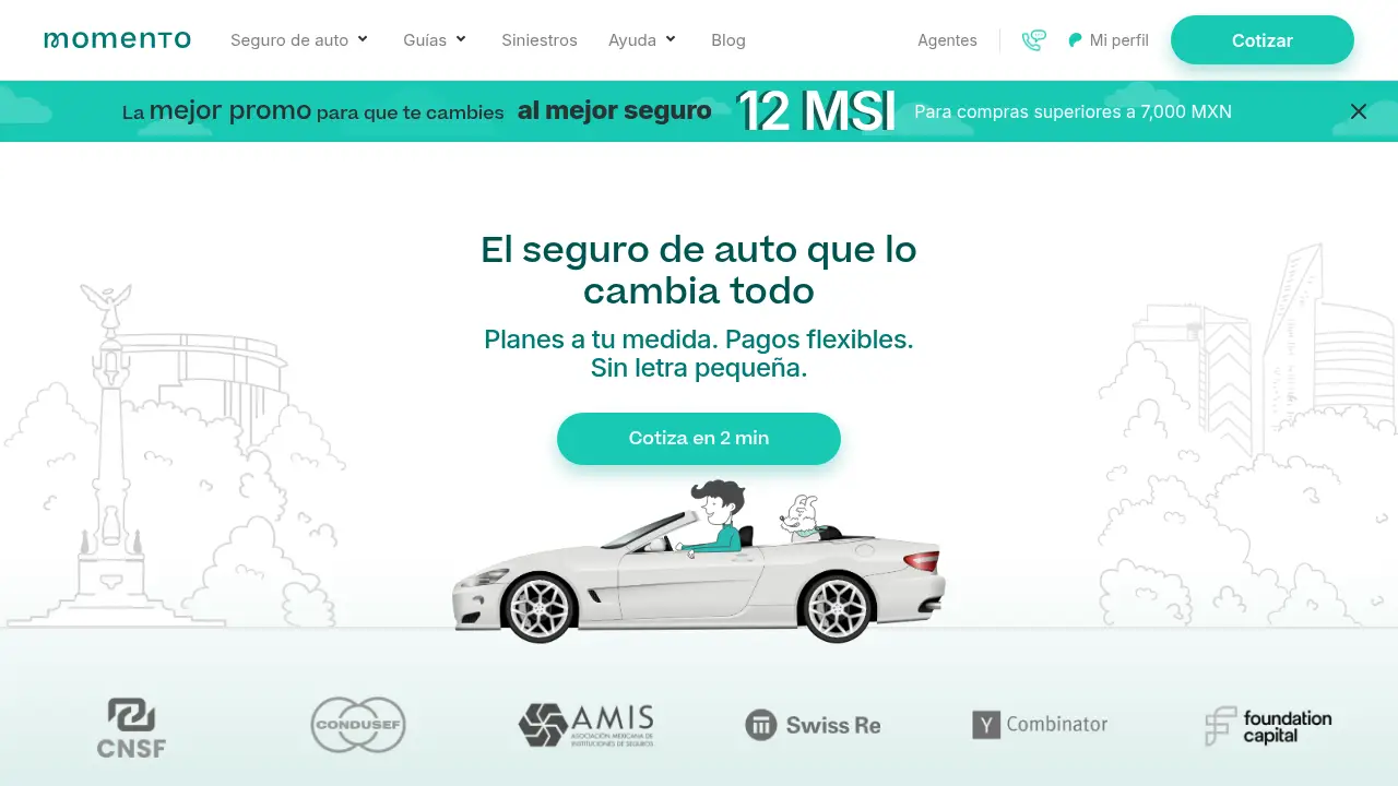 Screenshot of the tumomento.com website