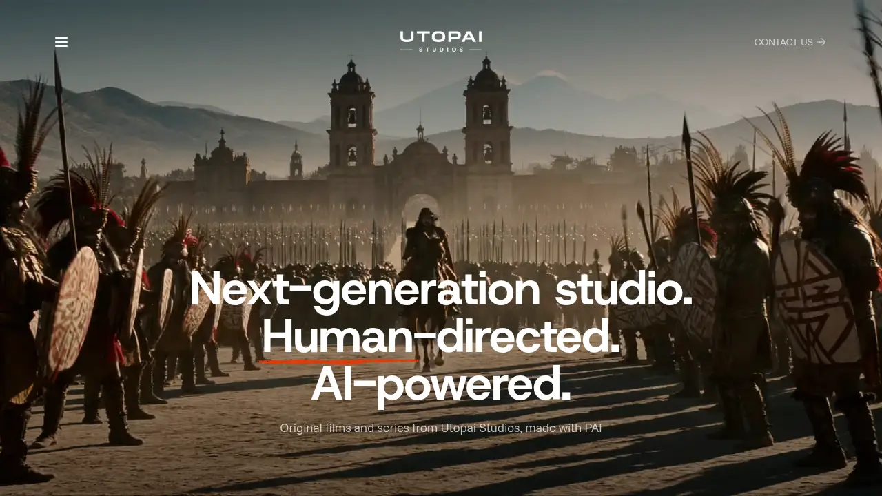 Скриншот сайта utopaistudios.com